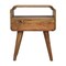 Homeroots 22" Brown Solid Wood One Drawer Nightstand 651855 - alternate 6