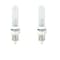 Bulbrite KX-2000 120V T3 Light Bulbs, Frost Glass, Mini-Candelabra E11 Screw Base, 60W, 2700K, 2PK 861350 - alternate 1