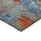 Homeroots 10' X 14' Navy Blue Orange And Ivory Abstract Washable Indoor Outdoor Area Rug 596883 - alternate 6