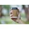 Ecoquality 10oz White Paper Coffee Cups with Black Dome Lids and Sleeves - For Home, Office, 100PK EQ10WHTPCBDLS-100 - alternate 4