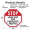 Signmission Stop Look Out for Forklifts Traffic, 10 Inch X 10 Inch, Aluminum Metal Signs OC-A-10-58 - alternate 4