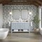 James Martin Vanities Breckenridge 60 in. Double Vanity, Serenity Blue, w/ 3 CM Carrara Marble Top 330-V60D-SRB-3CAR - alternate 4