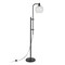 Homeroots 68" Black Adjustable Reading Floor Lamp With Clear Seeded Glass Globe Shade 523414 - alternate 5