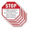 Signmission Stop You Must Be Wearing a Face Cov, 10 inch X 10 inch, Aluminum Metal Signs, 5PK OC-A-5Pack-10-53 - alternate 1
