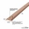 M-D Building Products Hardwood, Unfinished, 72 in L, 1.4375 in W 85365 - alternate 3