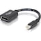 C2G 6IN MINI DISPLAYPORT&TRADE; MALE TO DISPLAYPORT&TRADE; FEMALE ADAPTER CONVERTER 54303 - alternate 5