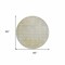 Homeroots 8' Gold Round Damask Washable Indoor Outdoor Area Rug 607700 - alternate 4