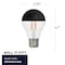 Bulbrite LED Filament, 5 Watt Dimmable A19 Light Bulb, Half Black Finish, E26 Base, 2700K, 400 Lumens, 4PK 862061 - alternate 6