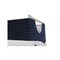 Homeroots 12" X 12.5" X 9.5" White Blue Foldable Fabric Basket Set Of 3, 3PK 364160 - alternate 4