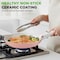 Nutrichef 18-Piece Ceramic Cookware Set with Detachable Handles, Non Stick Pots and Pans, PTFE-Free Natural NCCS18DTHPK - alternate 3