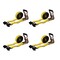 Mytee Products 2in x 30ft Ratchet Strap with Flat Hook - Yellow, 4PK RS230x4 - alternate 1