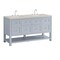 James Martin Vanities Breckenridge 60" Double Vanity, Serenity Blue, w/ 3 CM Siberian Silestone Top 330-V60D-SRB-3SFR - alternate 5
