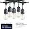 Bulbrite 30-foot String Light Kit with Clear Shatter Resistant Vintage Style S14 LED Light Bulbs-2PK 862819 - alternate 6