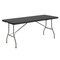 Flash Furniture Kathryn 6-Foot Bi-Fold Granite Black Plastic Folding Table RB-3072FH-BK-GG - alternate 1