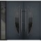 Vdomdoors Steel Double Doors Deux 6501 Anthracite Sidelight Exterior Window Stainless Inserts Single Modern P DEUX6501DEXD-BLK-RH-W72+14 x H80 - alternate 4