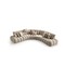 Homeroots 124in Taupe Cotton Blend Sofa Chaise 719401 - alternate 4