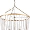 Homeroots Gold And White Empire Three Light Metal and Beads Dimmable Chandelier 611362 - alternate 4