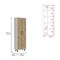 Homeroots Set of Two Oak and White Wood Kitchen Island And Pantry Cabinet 526343 - alternate 4