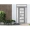 Vdomdoors Front Exterior Prehung FiberGlass Door Frosted Glass / Manux 8002 Grey Ash / 2 Sidelight and Transo MANUX8002EXD-SS-W16+36+16 x H80+14-LH - alternate 3