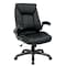 Office Star Products FL Series Faux Leather Mid Back Mgrs Chair, Black FLH24987-U6 - alternate 1