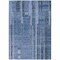 Homeroots 9' X 12' Navy Blue And Gray Striped Washable Indoor Outdoor Area Rug 602795 - alternate 4