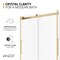 Anzzi Stellar 51 to 54 in. x 76 in. Sliding Frameless Shower Door in Brushed Gold with Tempered Glass SD-FRLS05903BG - alternate 8