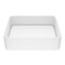Vigo Jasmine Modern White Matte Stone 18 in. L x 15 in. W x 5 in. H Rectangular Vessel Bathroom Sink VG04013 - alternate 1