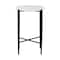 Baxton Studio Caledon Marble End Table, Round 270-14707-ZORO - alternate 5