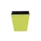 Homeroots 5in Lime Green Recycled Plastic Indoor Outdoor Square Pot Planter 488257 - alternate 1