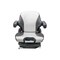 Uni Pro 138 Mechanical Suspension Seat | Black/Silver Vinyl with Orange Piping 8797 - alternate 7