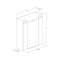 Azar Displays Glove Box with Hanging Hardware, Holds 2 Glove Boxes, 11H x 10W x 3.5D 255632-1PK - alternate 3