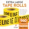 Xpose Safety Caution Tape, PVC, Fire Line Do Not Cross, High Visibility Yellow, 3 in x 1000 ft, Full Pallet, PK960 PFLT-FP960-X - alternate 2