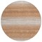 Homeroots 8' Copper And Beige Round Abstract Washable Indoor Outdoor Area Rug 599948 - alternate 5