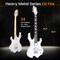 Pyle Heavy Metal EG Fire Electric Guitar Axe w/ Amplifier Kit, Full Size Instrument w/ Practice Amp & PMGTRKT101WT - alternate 4