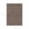 Homeroots 9' X 12' Chocolate And Gray Floral Washable Indoor Outdoor Area Rug 582264 - alternate 5