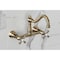 Kingston Brass Double-Handle Wall Mount Bathroom Faucet, Antique Brass KS3243AX - alternate 5
