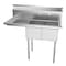 Koolmore 2 Compartment Stainless Steel NSF Commercial Kitchen Prep & Utility Sink with  Drainboard SB121610-16L3 - alternate 8