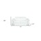 Homeroots 71" White Italian Leather Sofa With Silver Legs 329594 - alternate 6
