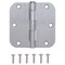 Prosource Door Hinge, Steel, Satin Chrome, Loose Pin, 180 deg Range of Motion, Screw Mounting 20347SCX - alternate 1