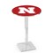 Holland Bar Stool Co 42" Chrome Nebraska Pub Table, 36" dia. Top L217C4236NebrUn - alternate 1