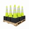 Traffic Kontrol 36in Traffic Safety Cone - 10 Lbs - Lime - 6in+4in Hi Intensity Reflective Collars - 30PK TKTC-36-10-LM-2C-30 - alternate 1