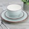 Gibson Home Holcomb 12 Piece Ceramic Dinnerware Set in Light Blue 142774.12 - alternate 5