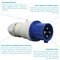 Walther-Werke Pin and Sleeve Plug, 30A, 3Ã¸ 250 or 230, 3 Phase, 3 Pole, Blue, Screw Terminals Wire Connection Type 230409 - alternate 8
