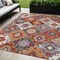 Homeroots 5' X 8' Rust Lavender And Ivory Southwestern Washable Indoor Outdoor Area Rug 632276 - alternate 1