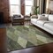Homeroots 5' X 8' Olive Green Gray And Ivory Argyle Washable Indoor Outdoor Area Rug 613712 - alternate 6