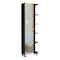 Homeroots 20" Black Wood Freestanding Single Door Bathroom Vanity With Mirror 543617 - alternate 1