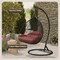 Leisuremod Teardrop Hanging Swing Chair with Stainless Steel Stand, 440 lb Capacity, Weatherproof RSCBL-57DOR - alternate 6