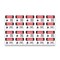 Signmission Safety Sign, OSHA Danger, 5" Height, Forklift Traffic Bilingual, DS-D-35-VPR-1265-10PK OS-DS-D-35-VPR-1265-10PK - alternate 1