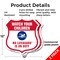 Signmission Pool Safety Shield Sign Attention Watch, 12 inch X 12 inch, Plastic Sign, 2PK SHI-P-2PACK-12-430 - alternate 3