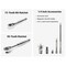 Tekton 50pc 1/4in Dr 12pt Small Engine Shallow Socket, Bit, and Quick Release Ratchet Set with Case SKT07906 - alternate 4
